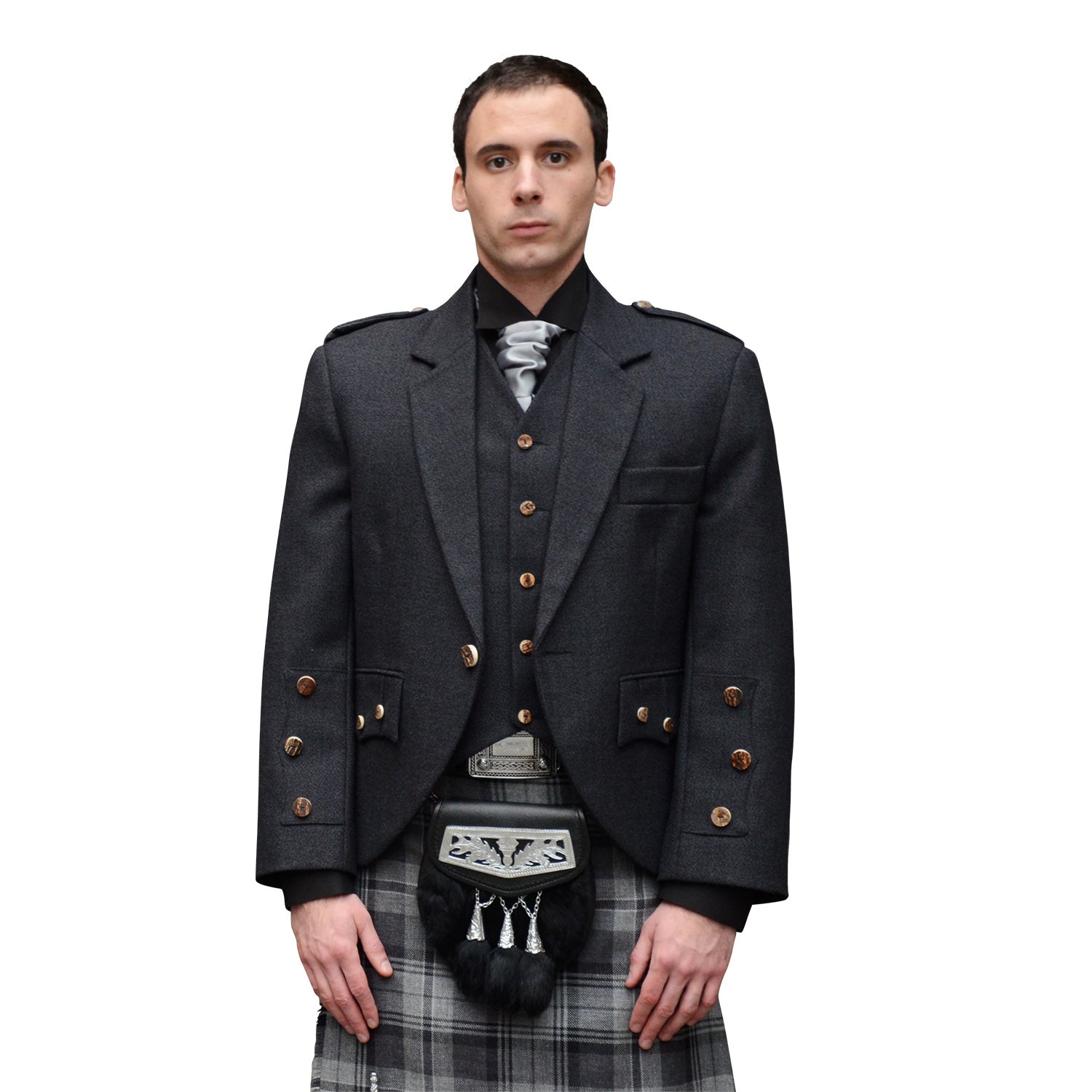 Men's Scottish Araca Jacket With Vest Dunedin Cashmere