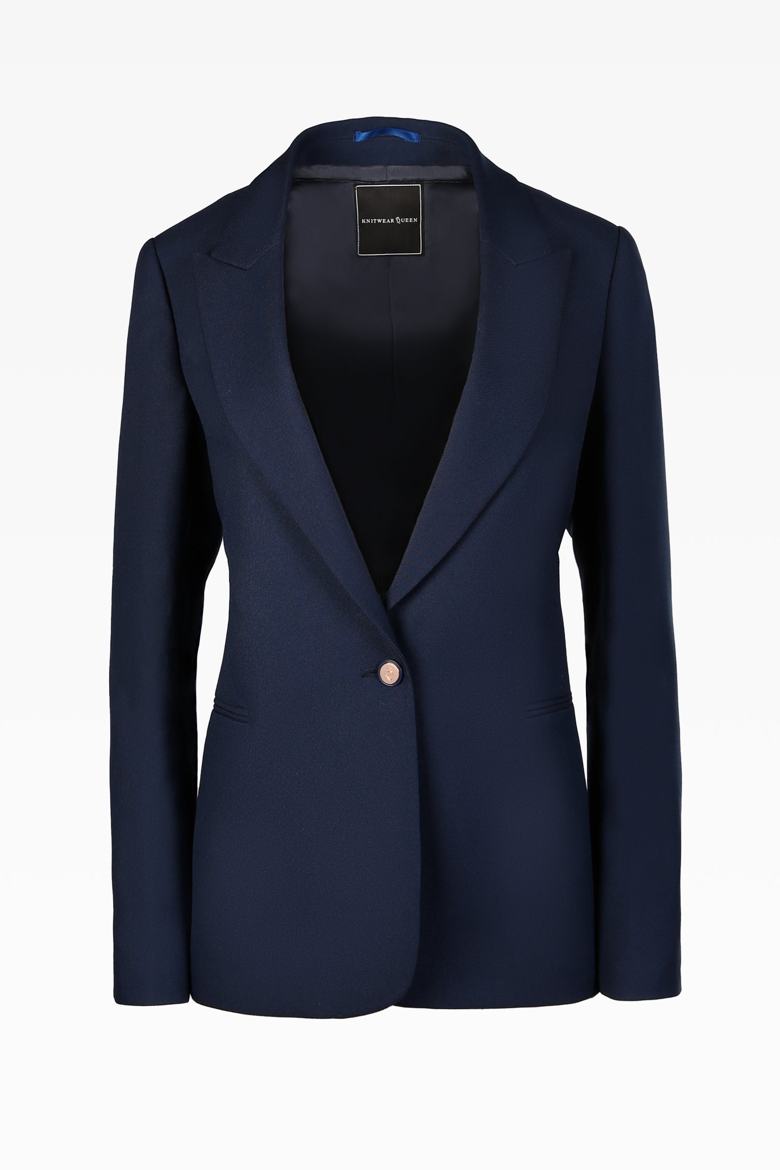Sam Ladies French Navy Single Breasted Jacket Dunedin Cashmere