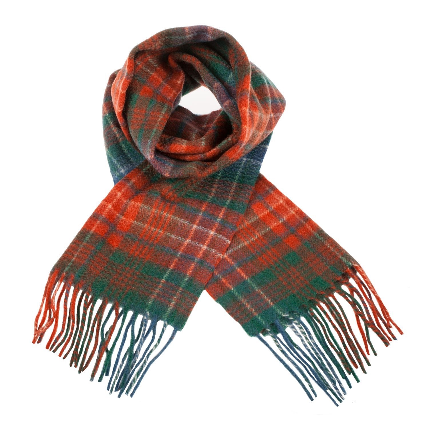 Cashmere Scottish Tartan Clan Scarf WILSON ANCIENT Dunedin Cashmere