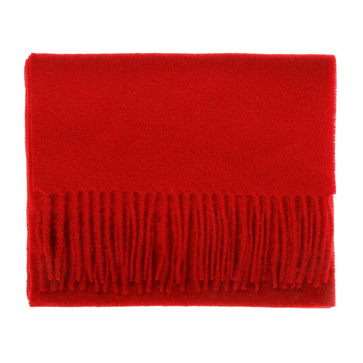 Edinburgh 100% Lambswool Scarf Red Rouge - Dunedin Cashmere