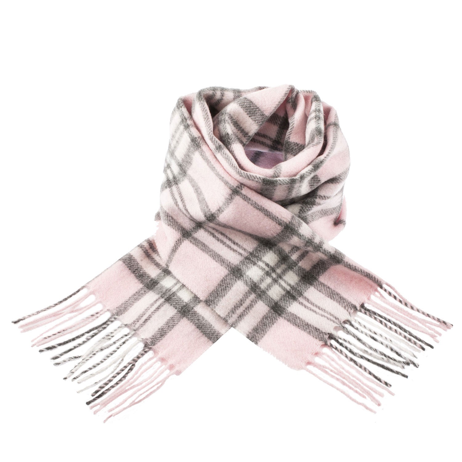 Edinburgh 100% Lambswool Scarf THOMSON PALE PINK Dunedin Cashmere