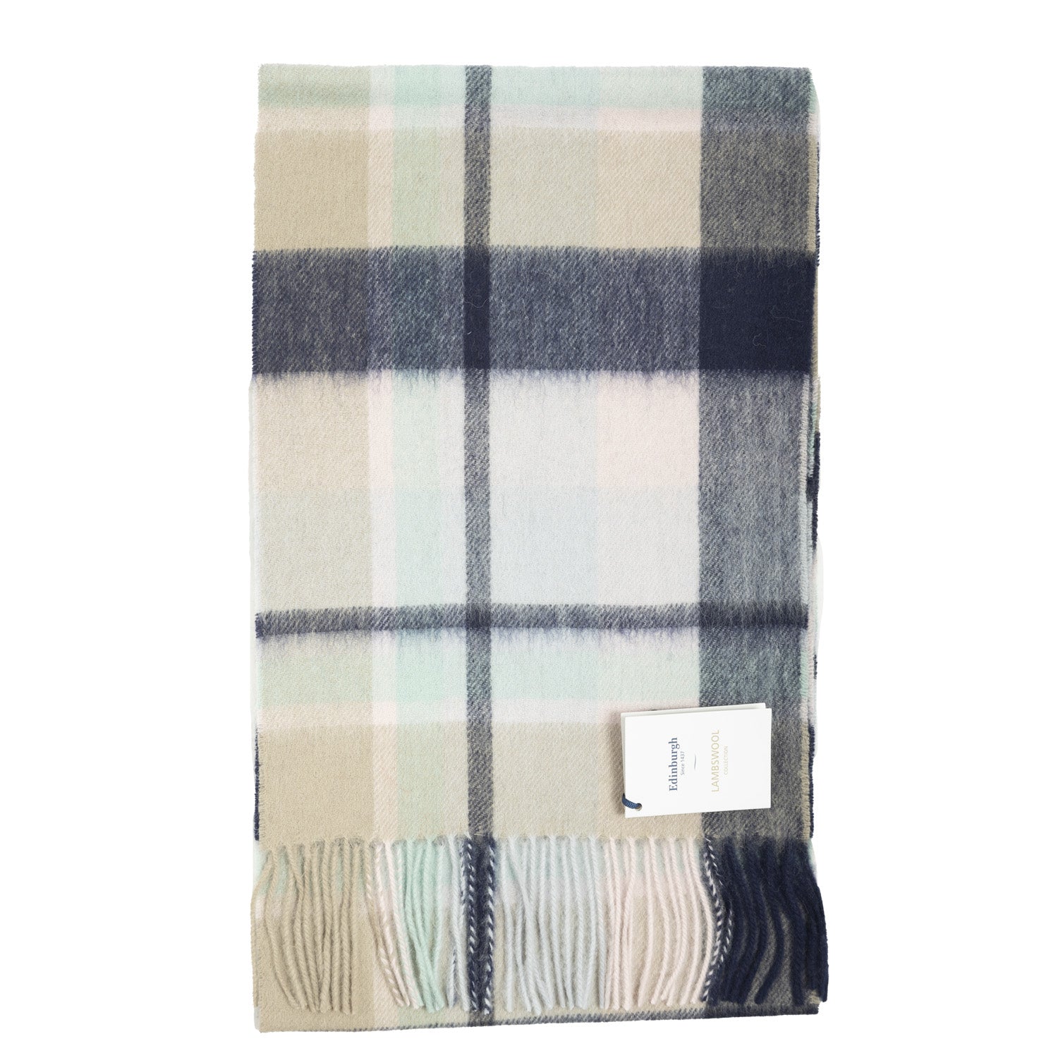 Sea Wool Scarf in Mustard Greige