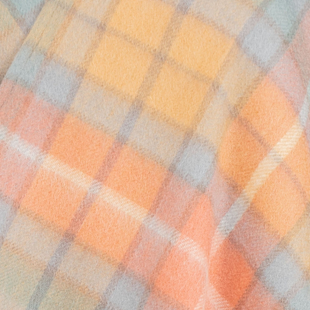 Edinburgh Lambswool Long Tartan Cape Buchanan Antique - Dunedin Cashmere