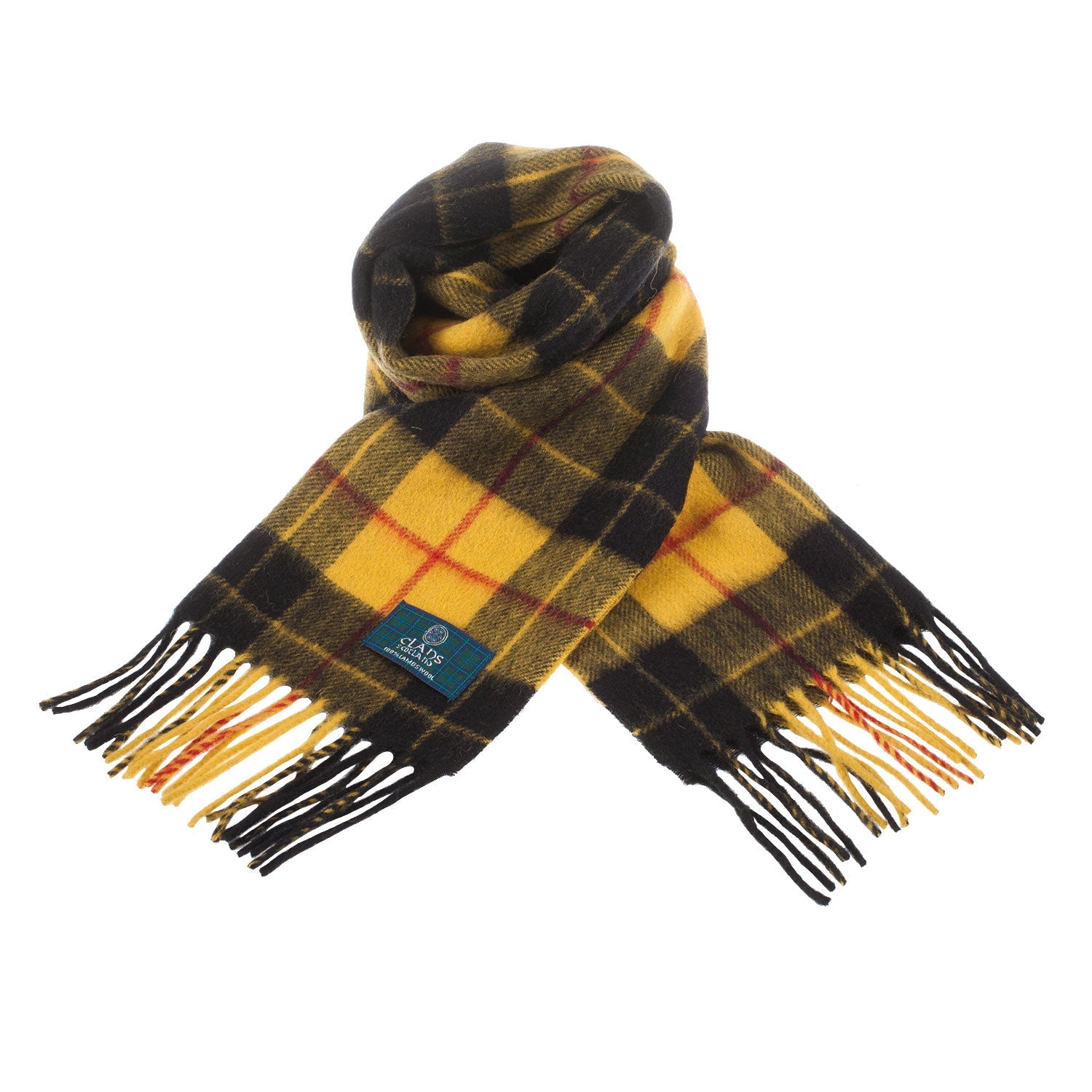 Loccharon Lambswool Scarves - Camel Tartan Plaid main image 1