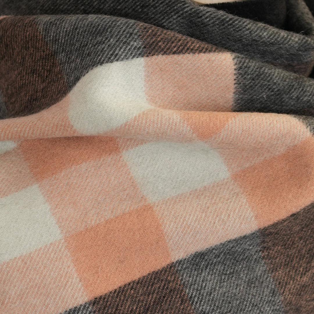 Edinburgh Cashmere Premium Lightweight Scarf - Ultra-Soft Luxury Wrap - BANKFIELD BLACK SPRAY