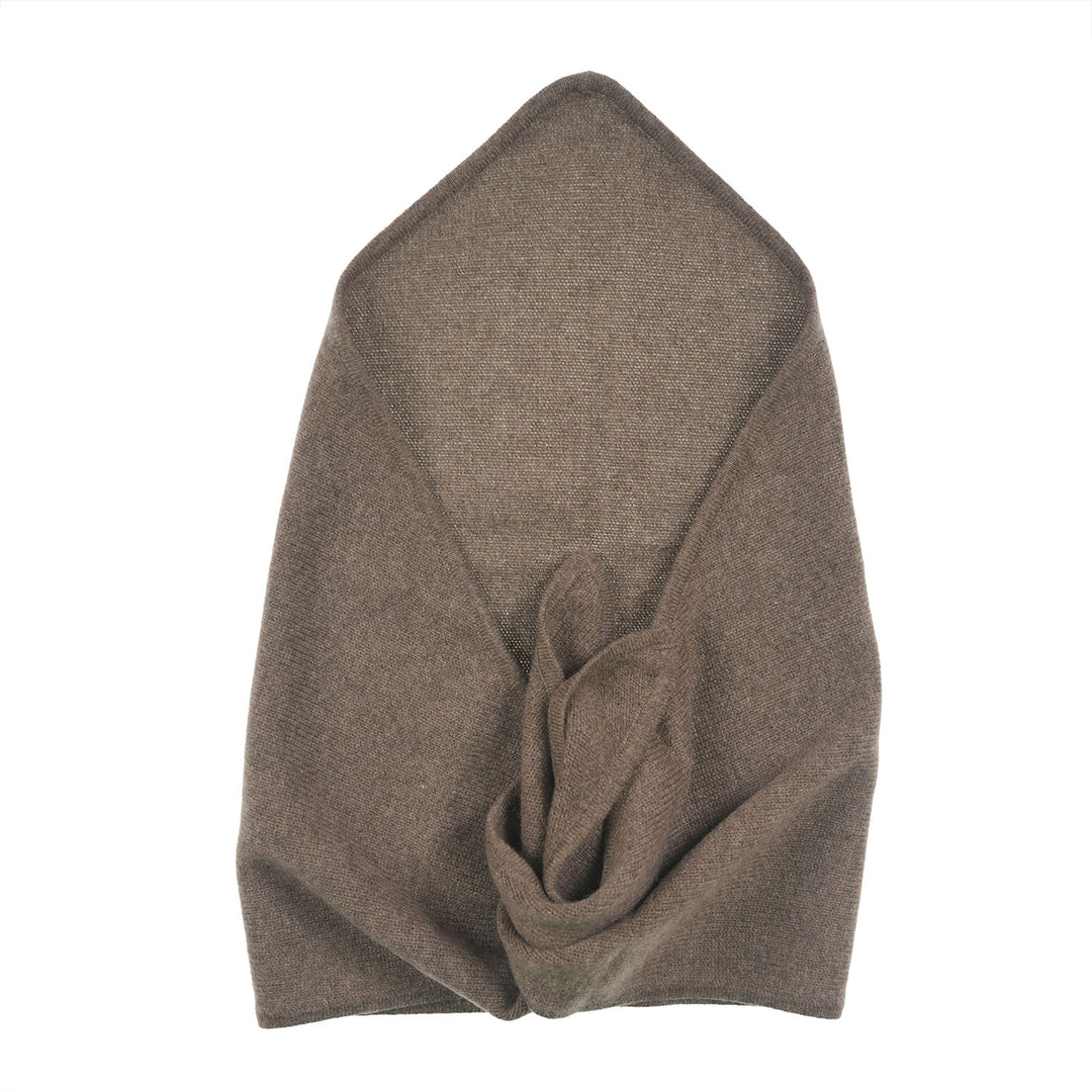 Women’s Luxury Ribbed Cashmere Triangle Scarf - OLIVE