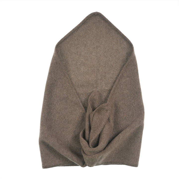 Women’s Luxury Ribbed Cashmere Triangle Scarf - OLIVE