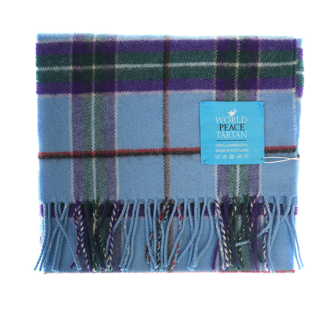 100% Lambswool Scarf – Traditional Tartan &amp; Check Designs - Made in Scotland - World Peace Tartan
