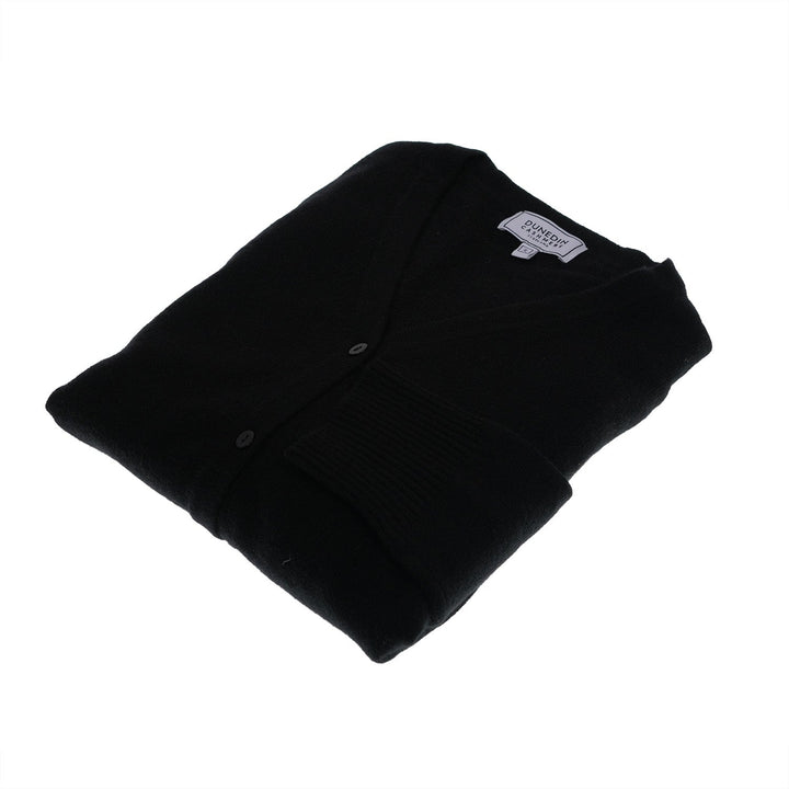 Woman's 100% Cashmere V‑Neck Cardigan - Black