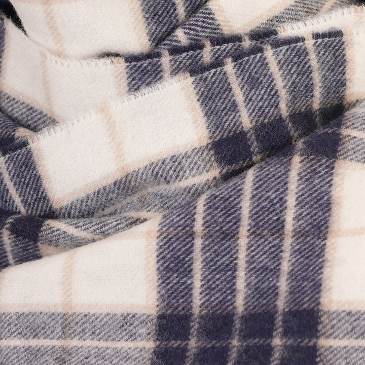 100% Lambswool Scarf – Traditional Tartan &amp; Check Designs - Made in Scotland - Knockmore