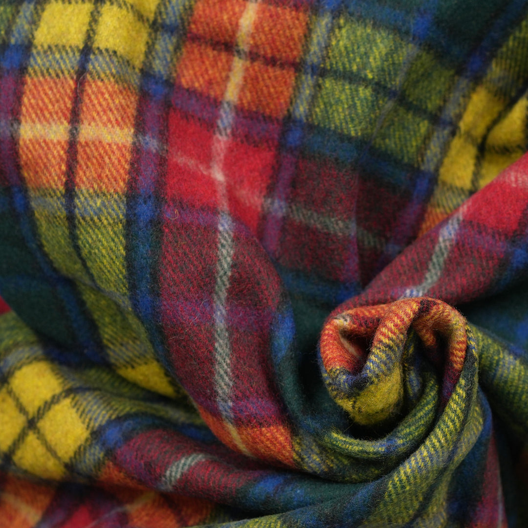 Highland Wool Blend Tartan Blanket Throw – Extra Warm Scottish Wool Blend – BUCHANAN MODERN