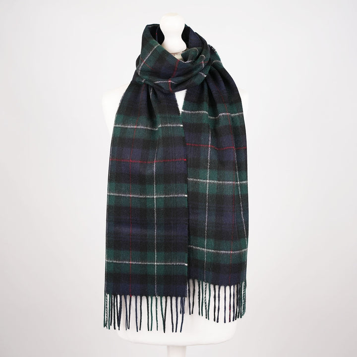 Tartan Weaving Mill 100% Pure Cashmere Scarf – Made in Scotland - MacKenzie