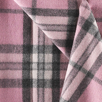 Scottish Tartan Wool-Blend Blanket Throw – Highland Comfort - THOMSON PINK