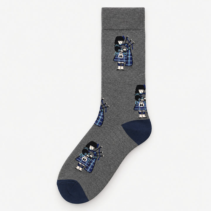 Men’s Luxury Bamboo Socks – Soft, Breathable &amp; Stylish Everyday Comfort - BAGPIPER - GREY