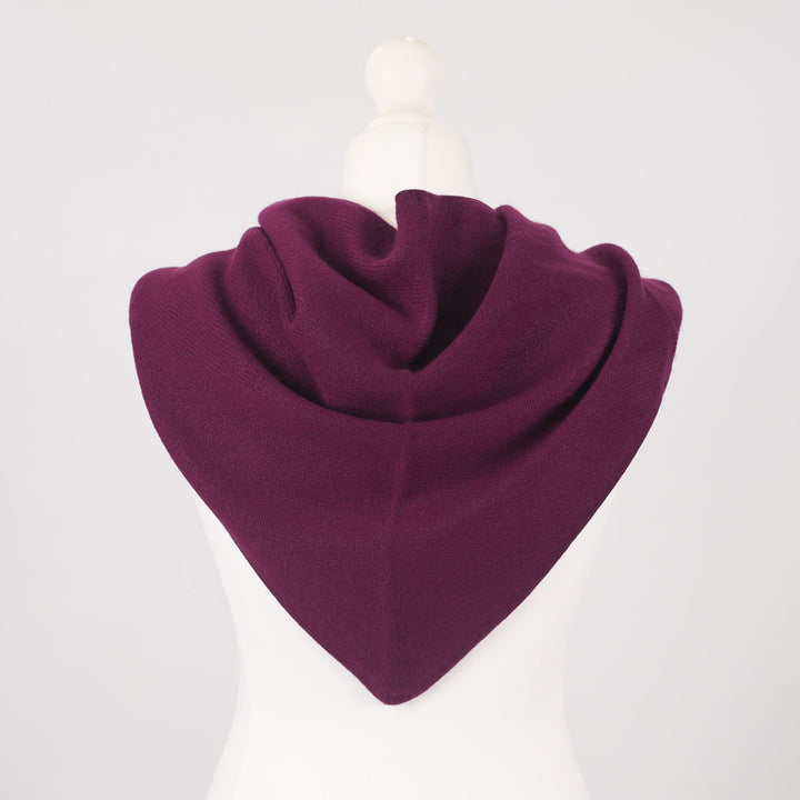 Women’s Luxury Ribbed Cashmere Triangle Scarf - EMINENCE