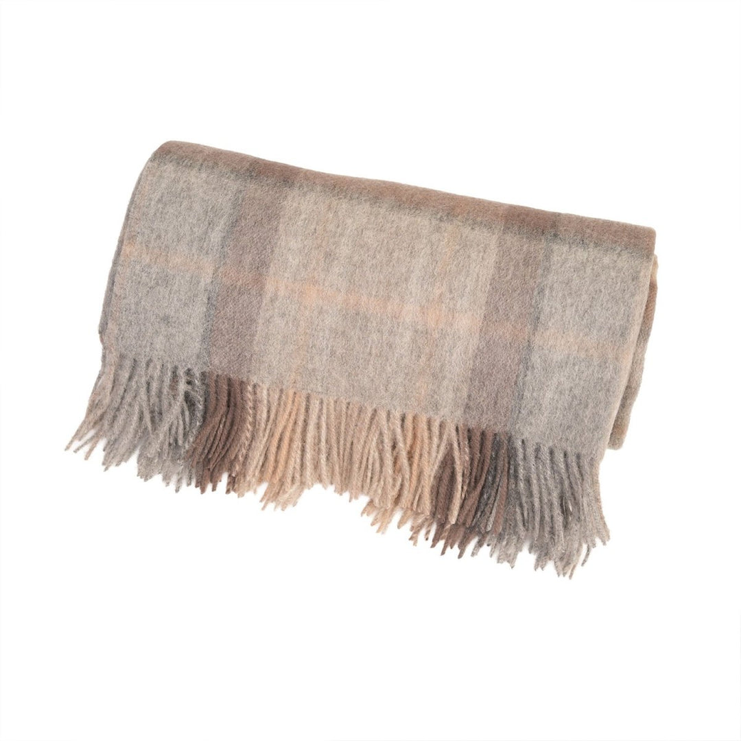 100% Pure Lambswool Blanket Throw – Luxury Soft Warm Wool Blanket - Home Décor - MACKELLAR NATURAL