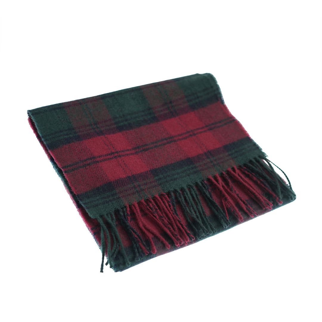 100% Lambswool Scarf – Traditional Tartan &amp; Check Designs - Made in Scotland - Lindsay