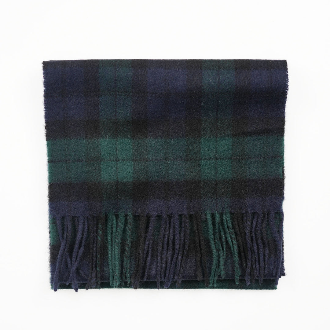 Tartan Weaving Mill 100% Pure Cashmere Scarf – Made in Scotland - BLACK WATCH