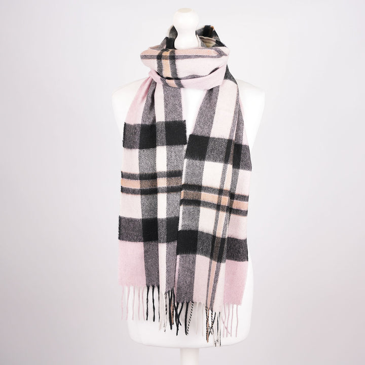 Tartan Weaving Mill 100% Pure Cashmere Scarf – Made in Scotland - AMPLIFIED THOMSON PINK