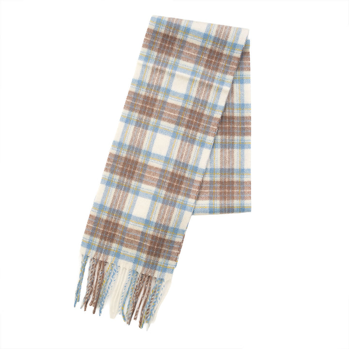 Kids 100% Cashmere Mini Scarf by Edinburgh Cashmere - Stewart Muted Blue