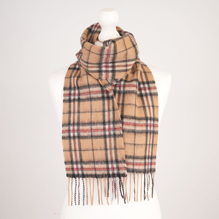 Kids 100% Lambswool Mini Scarf - Soft Luxury Children’s Winter Scarf - Thomson Camel
