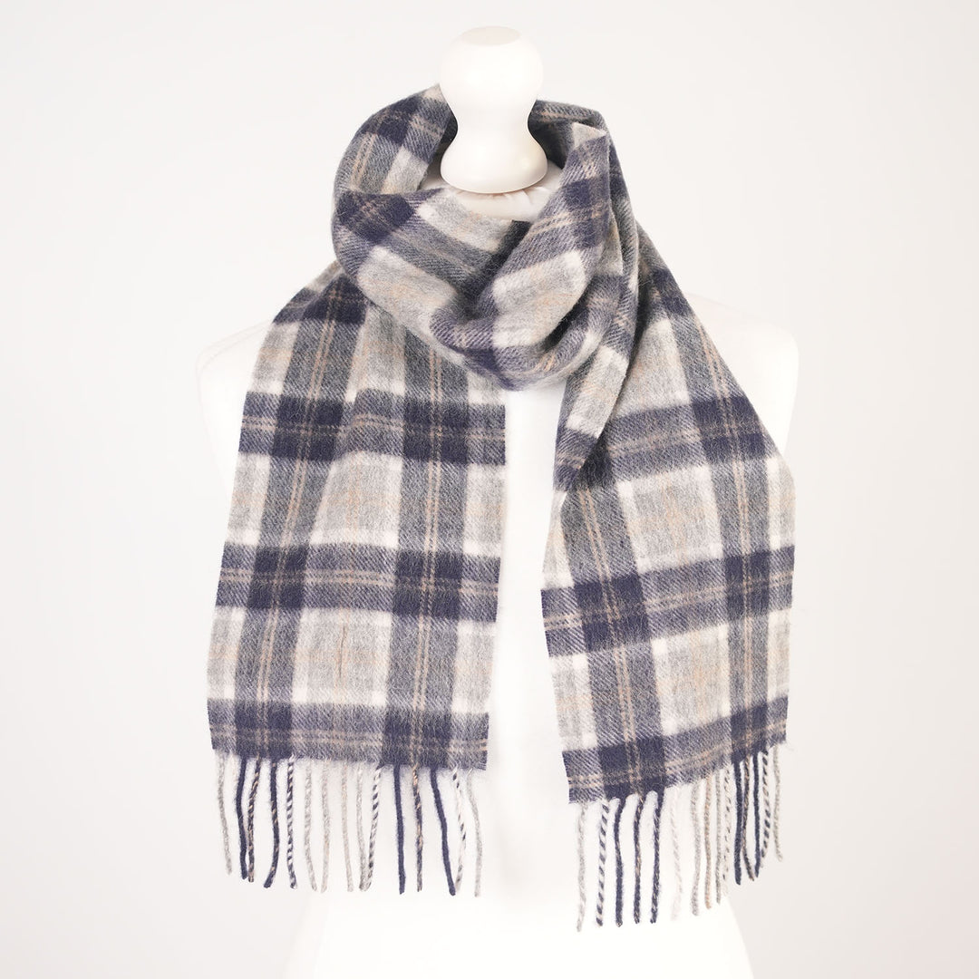 Kids 100% Lambswool Mini Scarf - Soft Luxury Children’s Winter Scarf - Bannockbane Silver