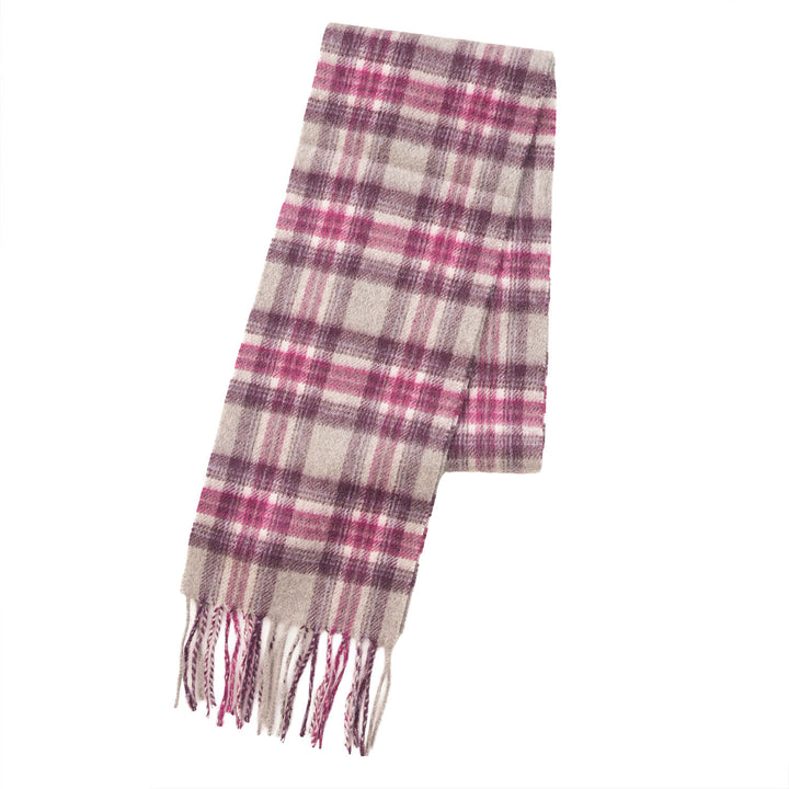 Kids 100% Cashmere Mini Scarf by Edinburgh Cashmere - Soft Luxury Children’s Scarf - Stewart Purple