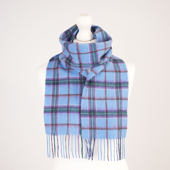 Kids 100% Lambswool Mini Scarf - Soft Luxury Children’s Winter Scarf World Peace Tartan