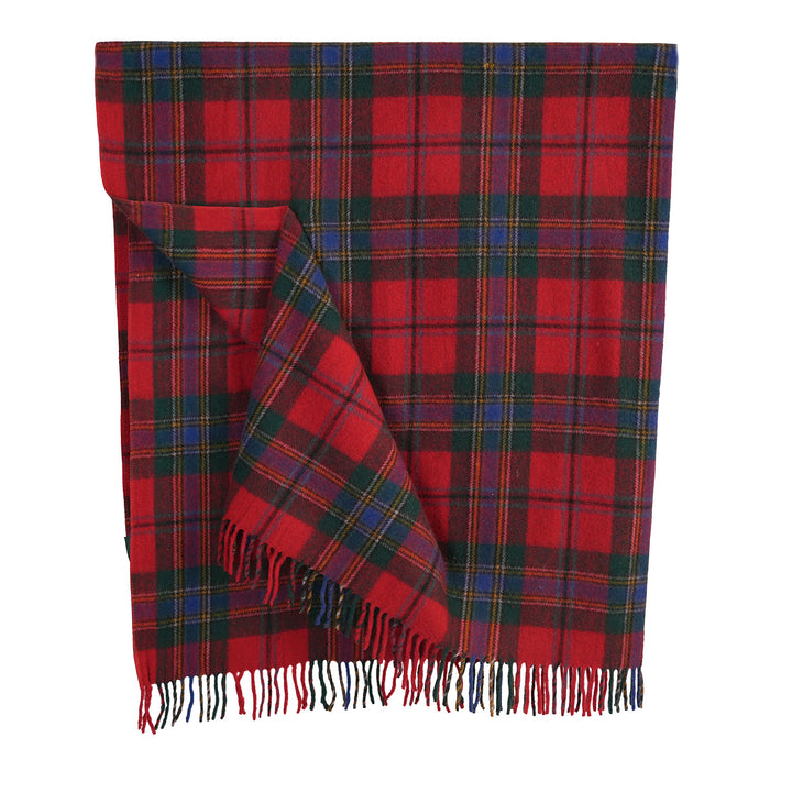 Highland Wool Blend Tartan Blanket Throw Maclean