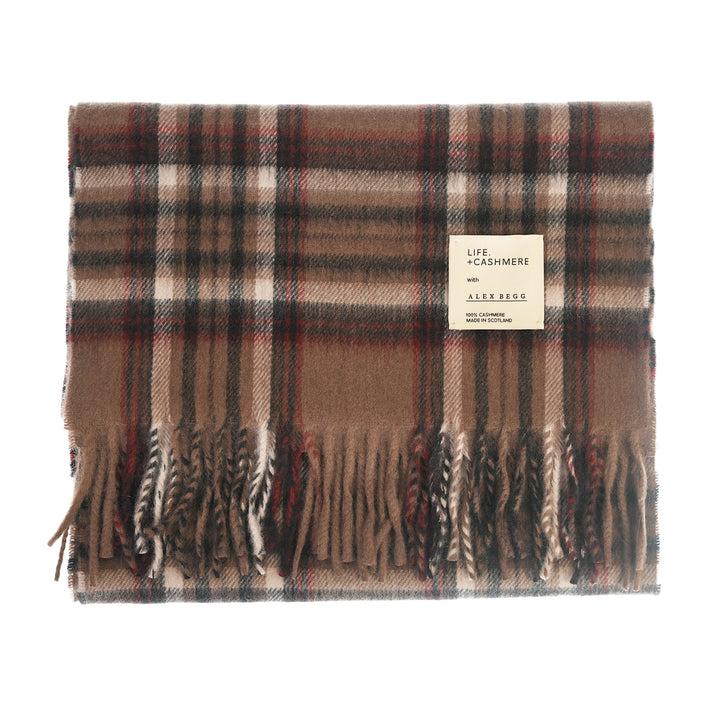 Balmoral 100% Cashmere Woven Scarf Tartans and Checks - Made in Scotland