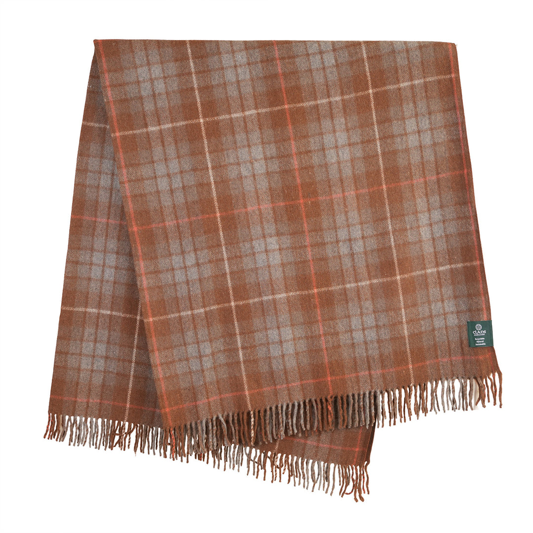 Scottish Tartan Wool-Blend Blanket Throw – Highland Comfort - FRASER HUNTING WEATHERED