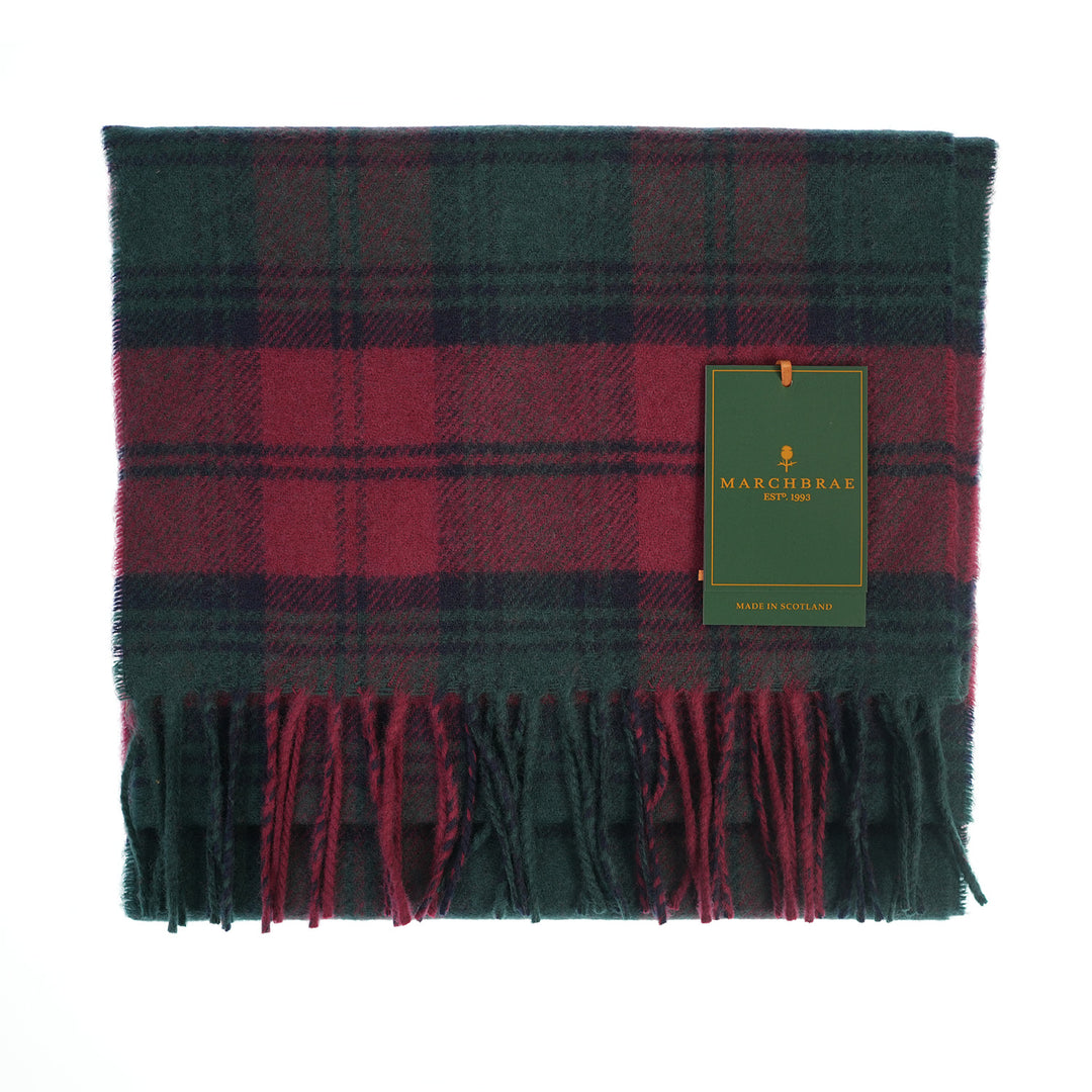 100% Lambswool Scarf – Traditional Tartan &amp; Check Designs - Made in Scotland - Lindsay
