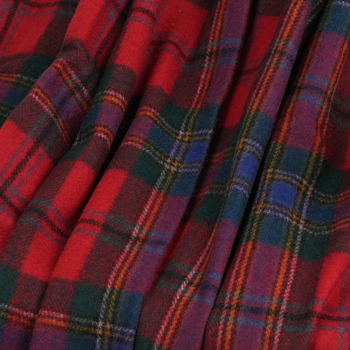 Scottish Tartan Wool-Blend Blanket Throw – Highland Comfort - MACLEAN