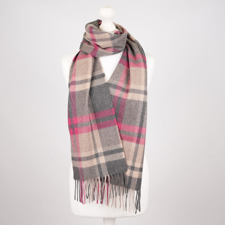 Tartan Weaving Mill 100% Pure Cashmere Scarf – Made in Scotland - AMPLIFIED RUBY