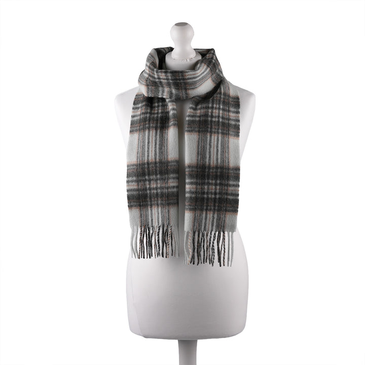 .Edinburgh 100% Lambswool Scarf – Premium Soft Wool Wrap - ROYAL STEWART VINTAGE DUCK EGG