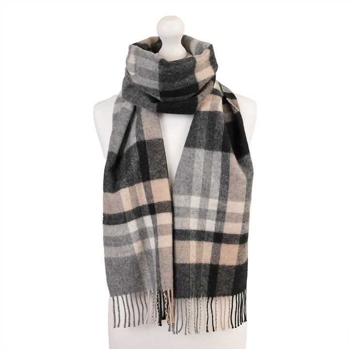 100% Lambswool Scarf – Traditional Tartan &amp; Check Designs - Made in Scotland - Fashion Natural