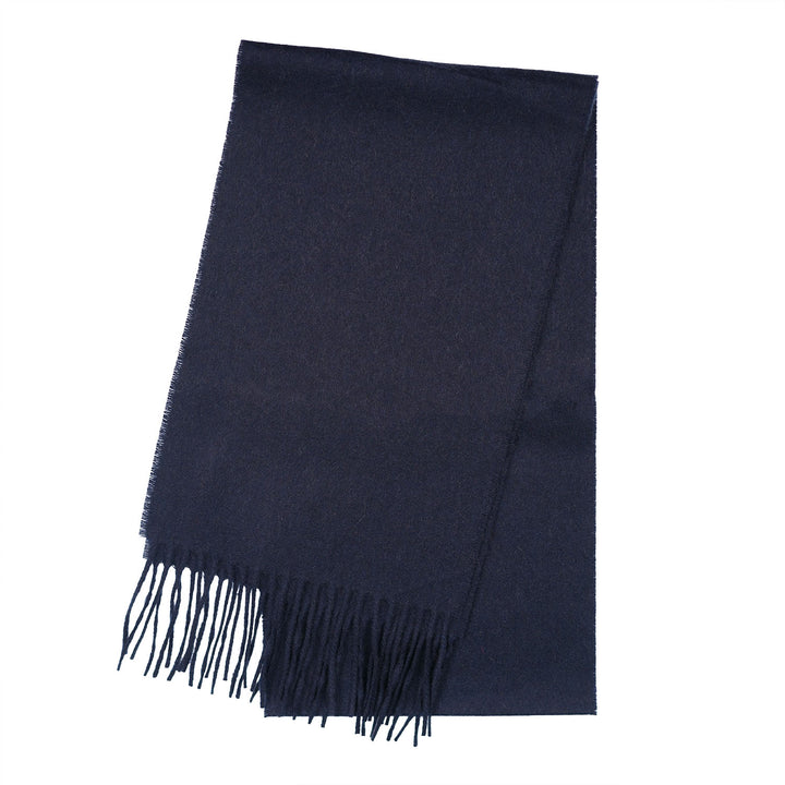 Tartan Weaving Mill 100% Pure Cashmere Scarf – Made in Scotland - NEW NAVY