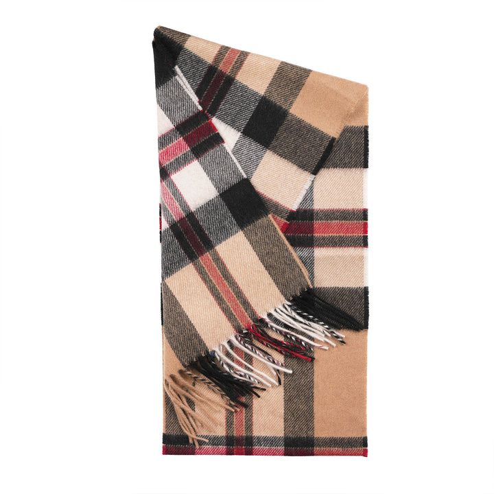 Tartan Weaving Mill 100% Pure Cashmere Scarf – Made in Scotland - AMPLIFIED THOMSON CAMEL