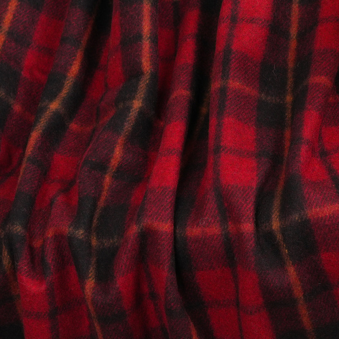 Highland Wool Blend Tartan Blanket Throw – Extra Warm Scottish Wool Blend – WALLACE