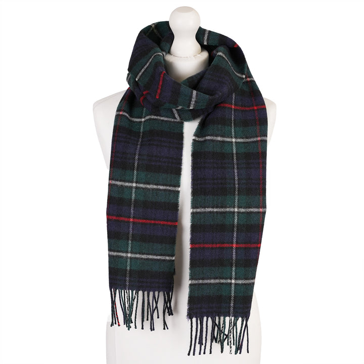 100% Lambswool Scarf – Traditional Tartan &amp; Check Designs - Made in Scotland - Mckenzie