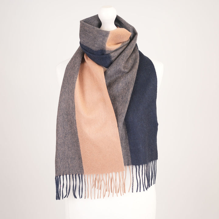 Edinburgh Cashmere Premium Lightweight Scarf - Ultra-Soft Luxury Wrap - OAKWELL NAVY