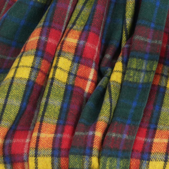 Highland Wool Blend Tartan Blanket Throw – Extra Warm Scottish Wool Blend – BUCHANAN MODERN