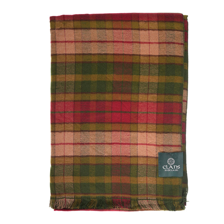 The Highland Wrap: Reversible Ultra-Soft Tartan Stole - Buchanan Autumn