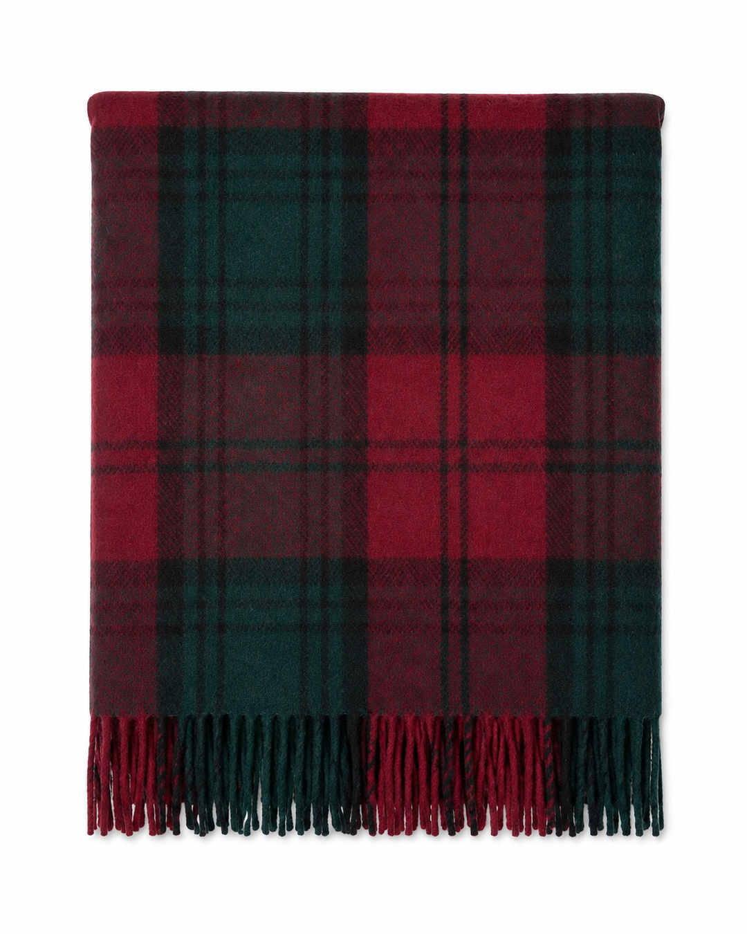 Scottish Tartan Wool-Blend Blanket Throw – Highland Comfort - LINDSAY