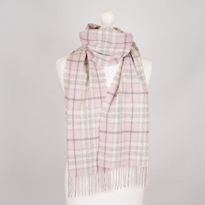 Tartan Weaving Mill 100% Pure Cashmere Scarf – Made in Scotland - THOMSON PINK