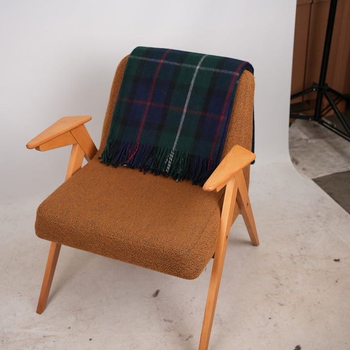 Scottish Tartan Wool-Blend Blanket Throw – Highland Comfort - MACKENZIE