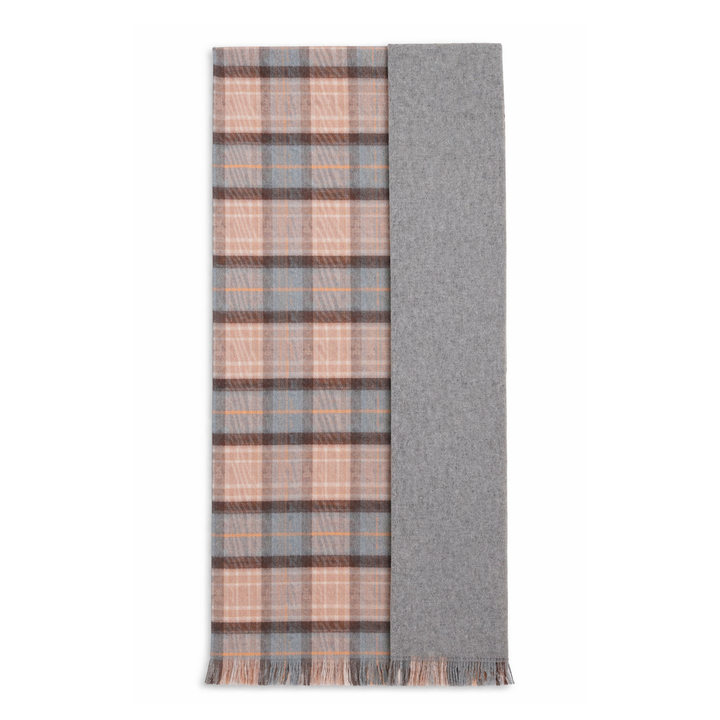 The Highland Wrap: Reversible Ultra-Soft Tartan Stole - Mackellar Natural