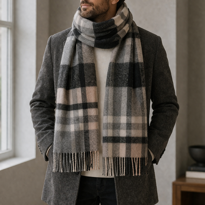 100% Lambswool Scarf – Traditional Tartan &amp; Check Designs - Made in Scotland - Fashion Natural