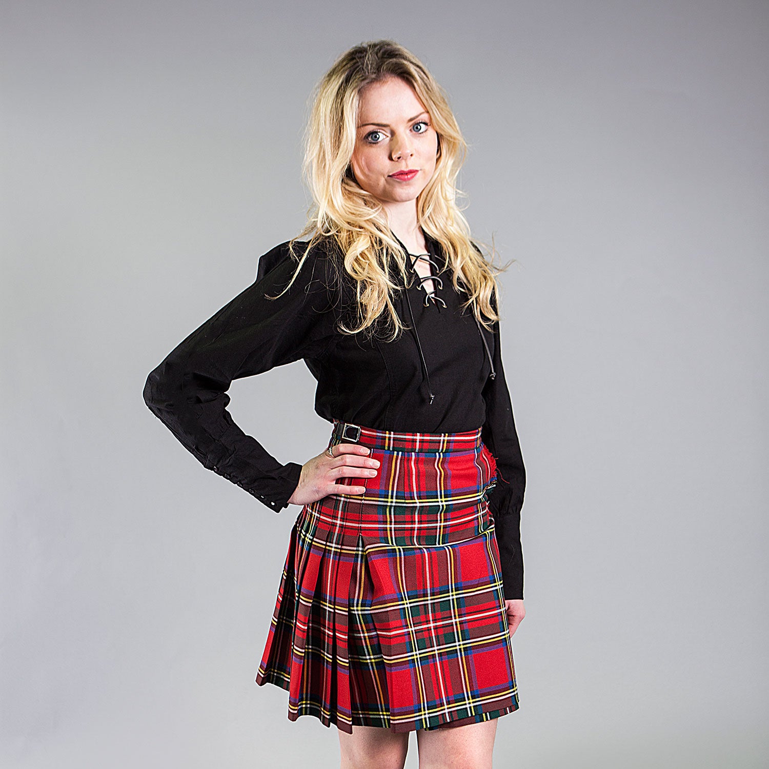 Berretto Balmoral Tartan Royal Stewart | 100% Acrilico, Taglia 56 Cm, Accessorio Scozzese