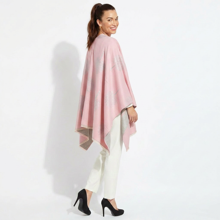 Original Tree Super Soft Cape – Bright Pink &amp; Grey